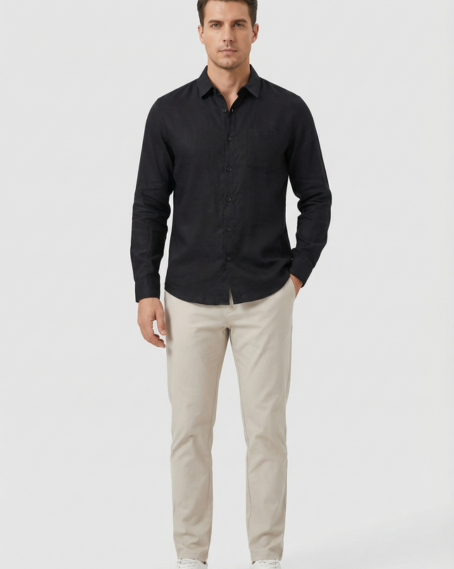 Men’s Long Sleeve Pocket Shirt