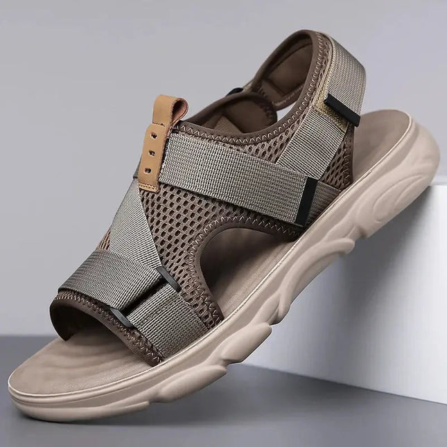 Men’s Mesh Panel Strap Sandals