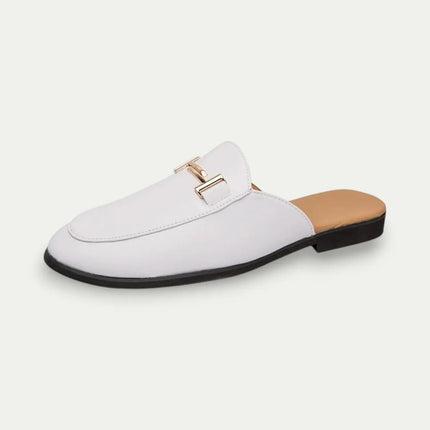 Men’s Metal Detail Mule Loafers