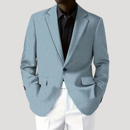 Men’s Micro-Texture Notched Blazer