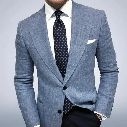 Men’s Notched Lapel Tailored Blazer