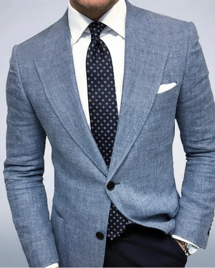 Men’s Notched Lapel Tailored Blazer
