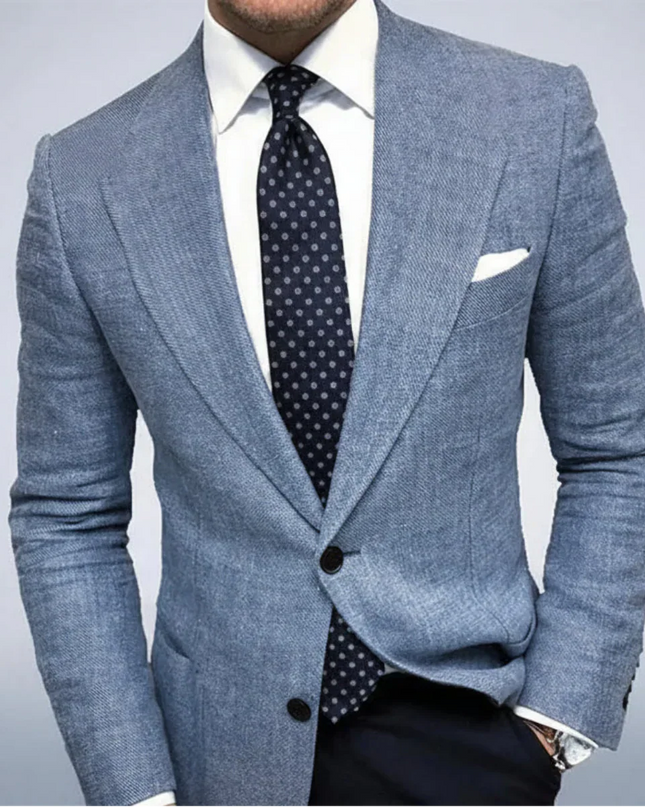 Men’s Notched Lapel Tailored Blazer