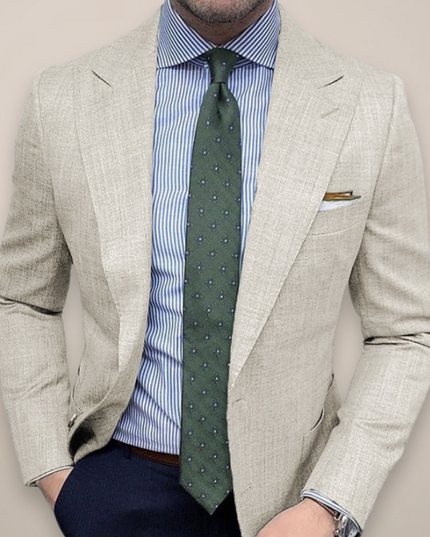 Men’s Notched Lapel Tailored Blazer