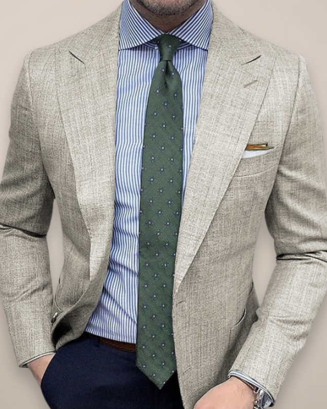 Men’s Notched Lapel Tailored Blazer