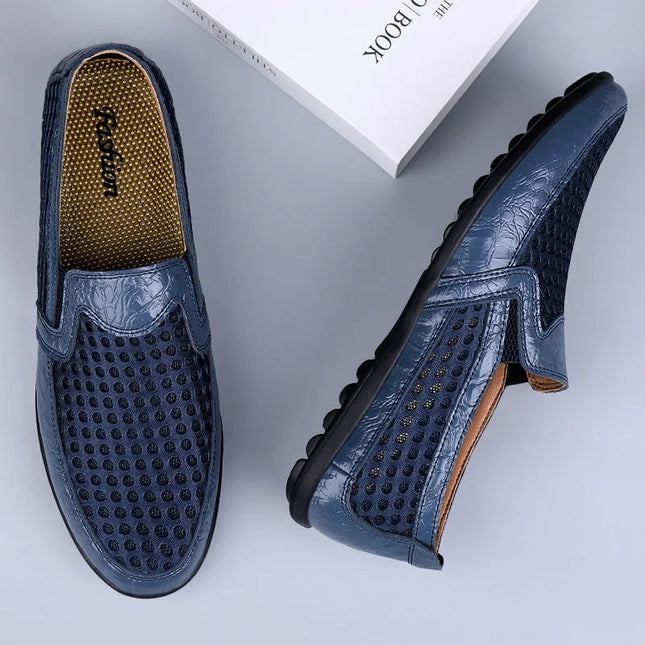 Men’s Perforated Slip-On Casual Loafers
