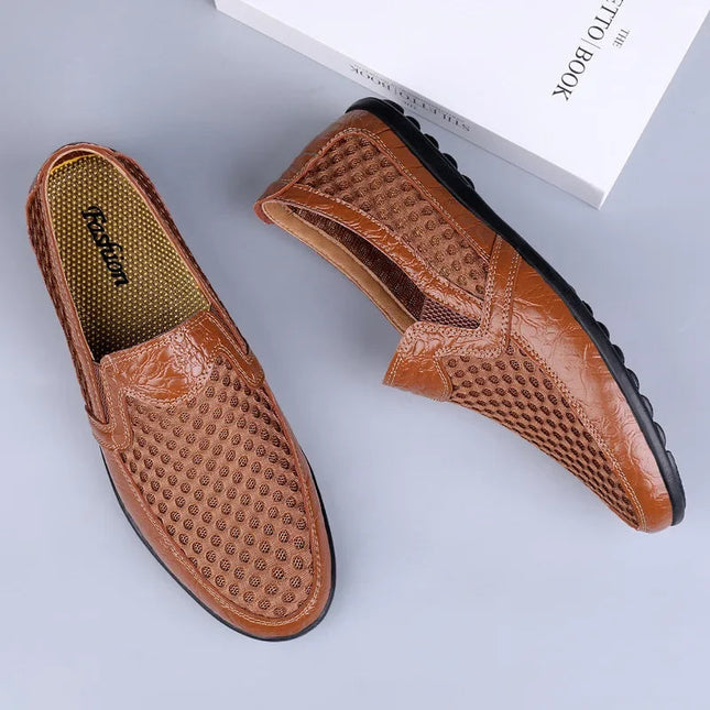 Men’s Perforated Slip-On Casual Loafers