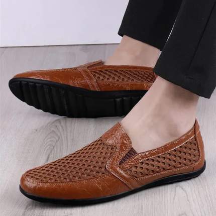 Men’s Perforated Slip-On Casual Loafers
