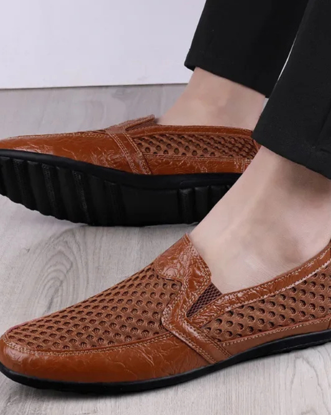 Men’s Perforated Slip-On Casual Loafers