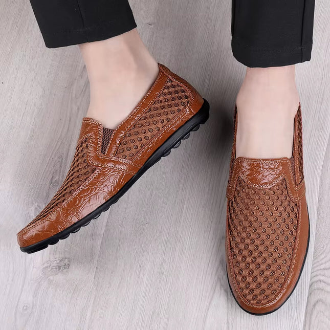 Men’s Perforated Slip-On Casual Loafers