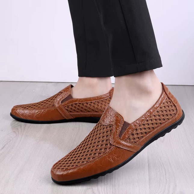 Men’s Perforated Slip-On Casual Loafers