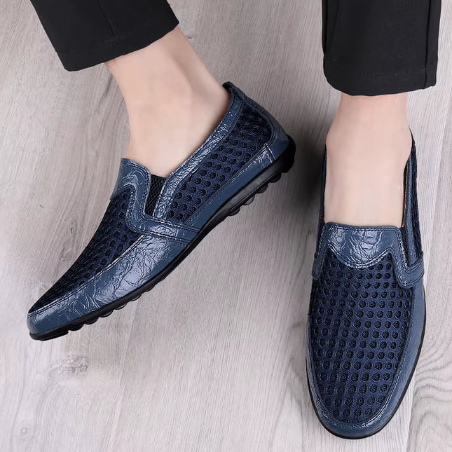 Men’s Perforated Slip-On Casual Loafers