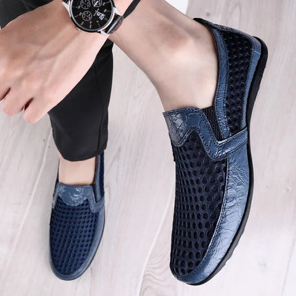 Men’s Perforated Slip-On Casual Loafers