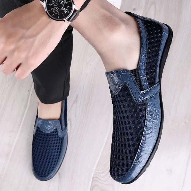 Men’s Perforated Slip-On Casual Loafers