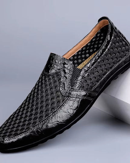 Men’s Perforated Slip-On Casual Loafers
