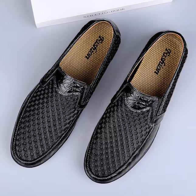 Men’s Perforated Slip-On Casual Loafers