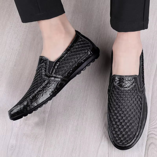 Men’s Perforated Slip-On Casual Loafers