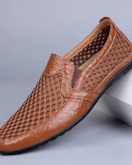 Men’s Perforated Slip-On Casual Loafers