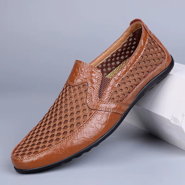 Men’s Perforated Slip-On Casual Loafers