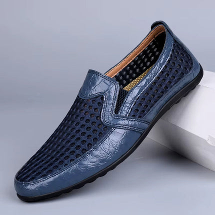 Men’s Perforated Slip-On Casual Loafers