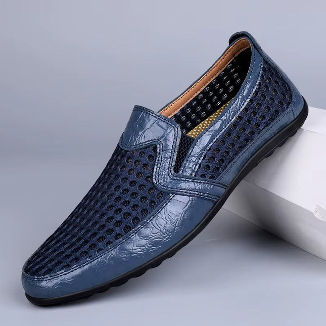 Men’s Perforated Slip-On Casual Loafers