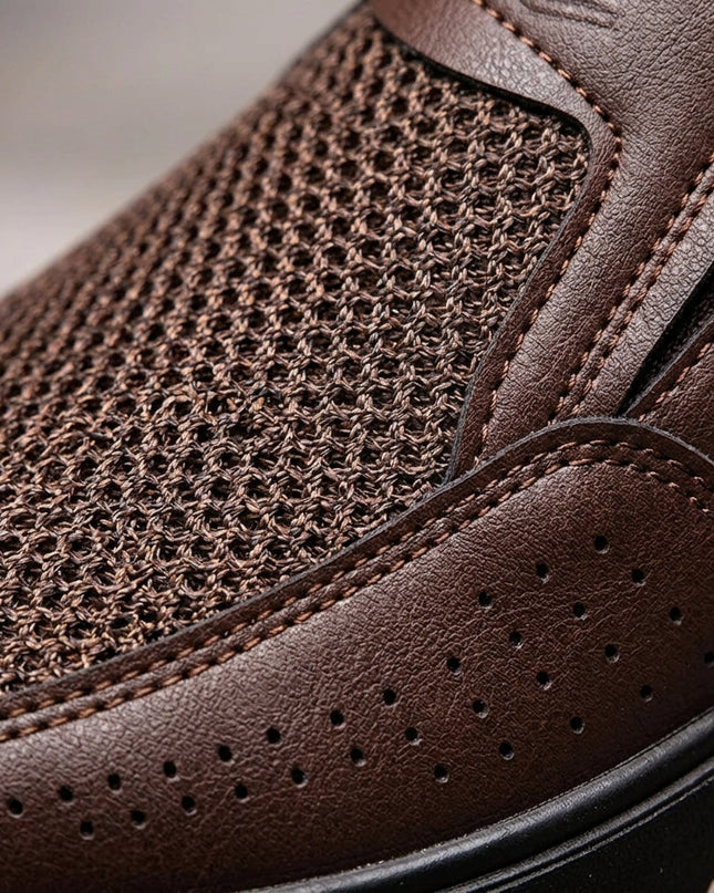 Men’s Perforated Slip-On Casual Shoes