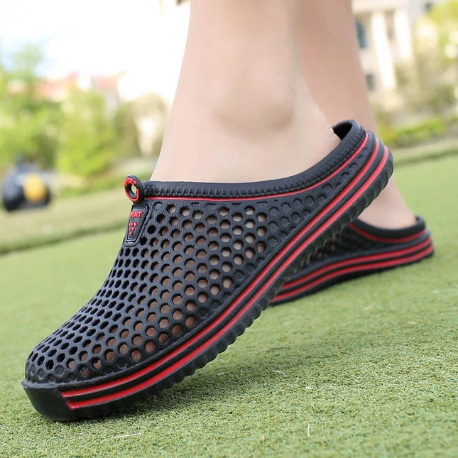 Men’s Perforated Slip-On Clog Sandals