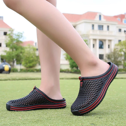 Men’s Perforated Slip-On Clog Sandals