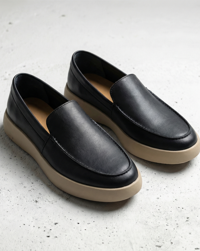 Men’s Platform Sole Slip-On Loafers