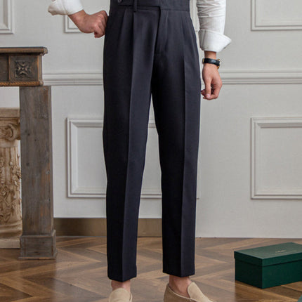 Men’s Pleated High Waist Pantalon