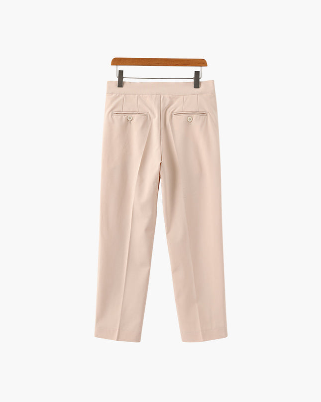 Men’s Pleated High Waist Pantalon