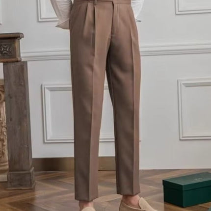 Men’s Pleated High Waist Pantalon
