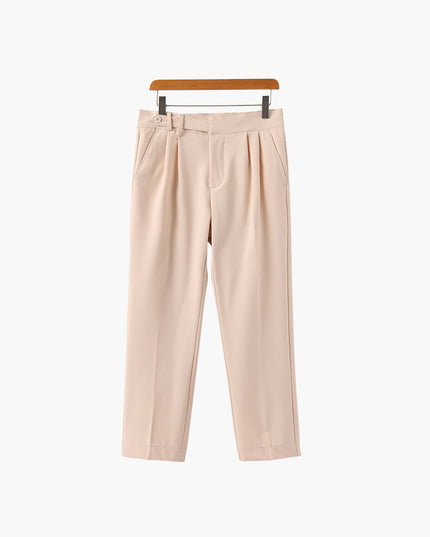 Men’s Pleated High Waist Pantalon