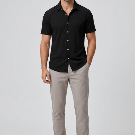 Men’s Ribbed Short Sleeve Shirt