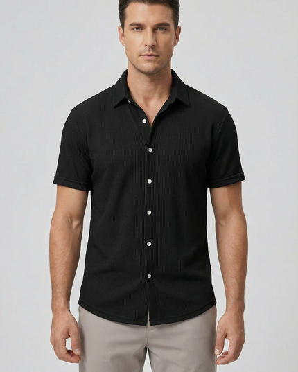 Men’s Ribbed Short Sleeve Shirt