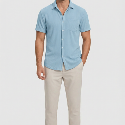 Men’s Ribbed Short Sleeve Shirt
