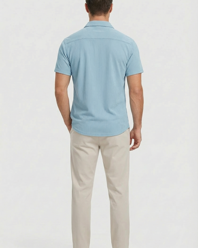 Men’s Ribbed Short Sleeve Shirt