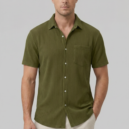 Men’s Ribbed Short Sleeve Shirt