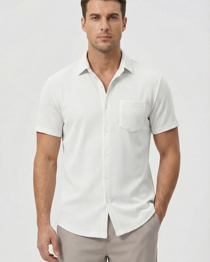 Men’s Ribbed Short Sleeve Shirt