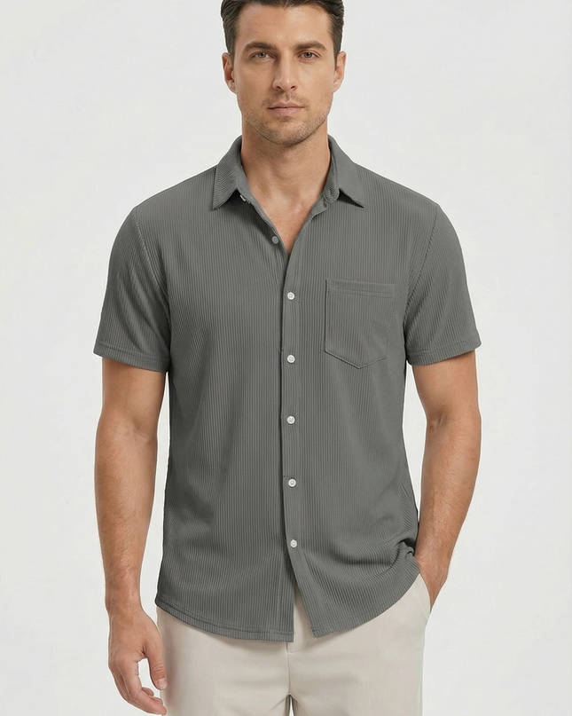 Men’s Ribbed Short Sleeve Shirt