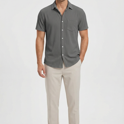 Men’s Ribbed Short Sleeve Shirt