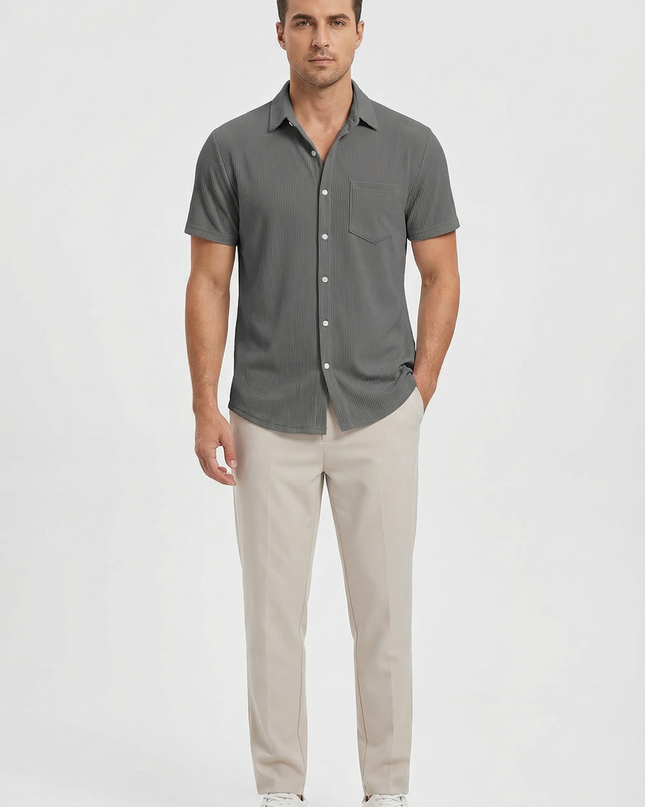 Men’s Ribbed Short Sleeve Shirt