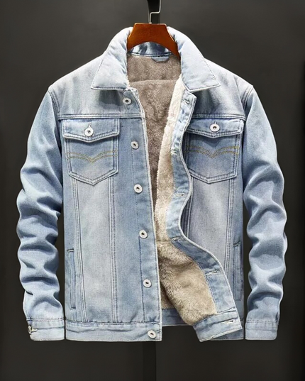 Men’s Sherpa Lined Denim Jacket