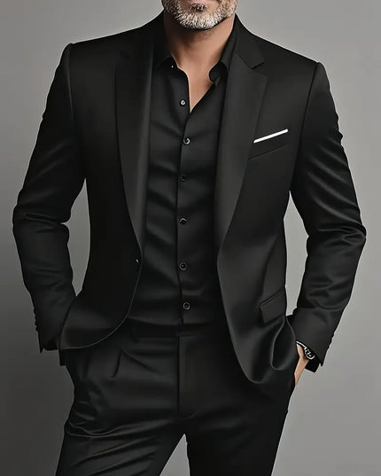 Men’s Slim Fit Two-Button Suit Set