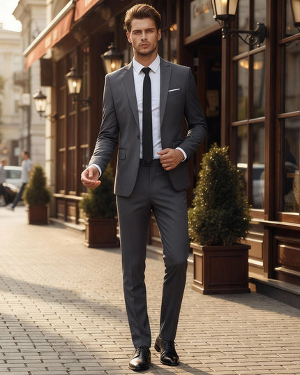 Men’s Slim Fit Two-Piece Suit Set