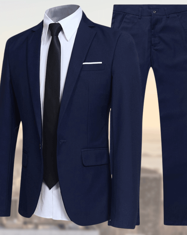 Men’s Slim Fit Two-Piece Suit Set