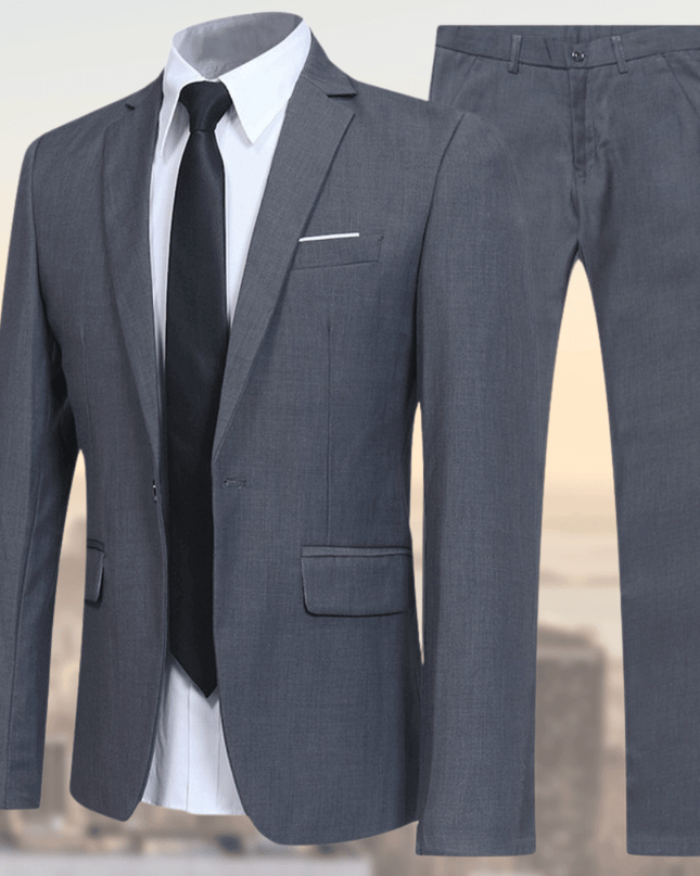 Men’s Slim Fit Two-Piece Suit Set