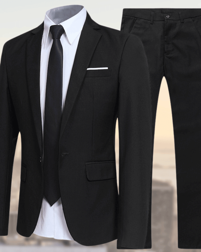 Men’s Slim Fit Two-Piece Suit Set