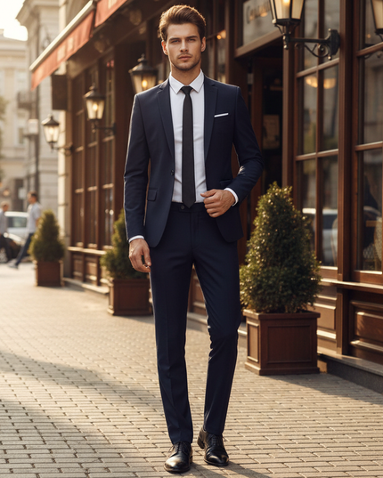 Men’s Slim Fit Two-Piece Suit Set