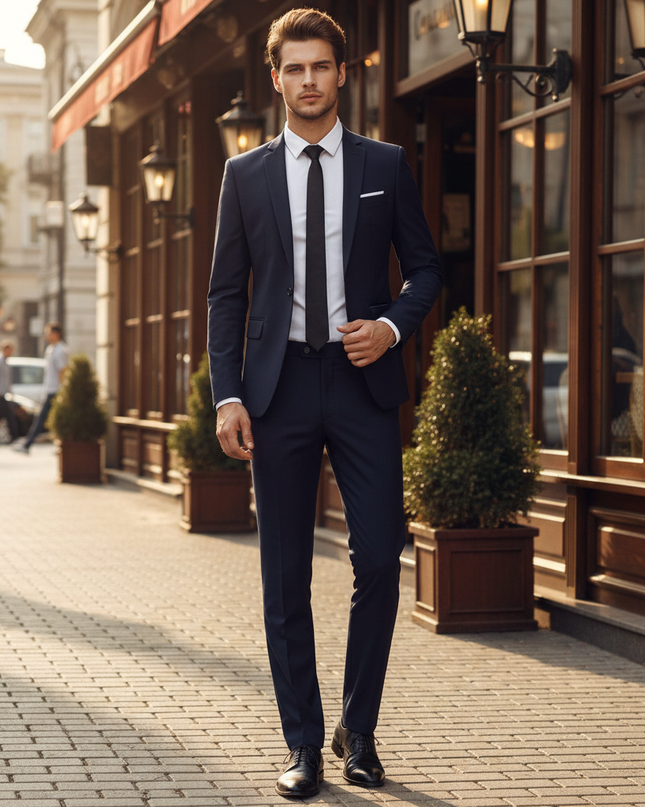 Men’s Slim Fit Two-Piece Suit Set